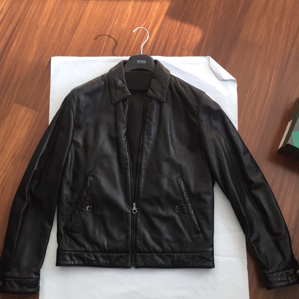 Salvatore Ferragamo leather jacket